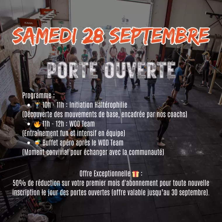 Portes Ouvertes chez CrossFit La Forge à Sorgues - Samedi 28 Septembre 2024, Sorgues, Crossfit La Forge